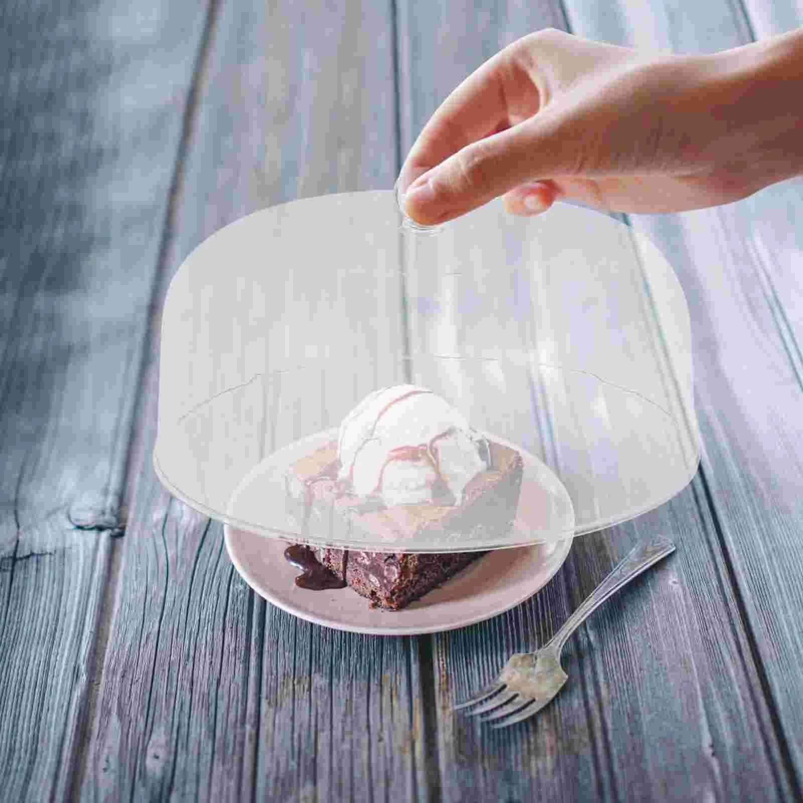 Food Dust Cover Dome Dish Round Protector Transparent Tent Household Shape Lid