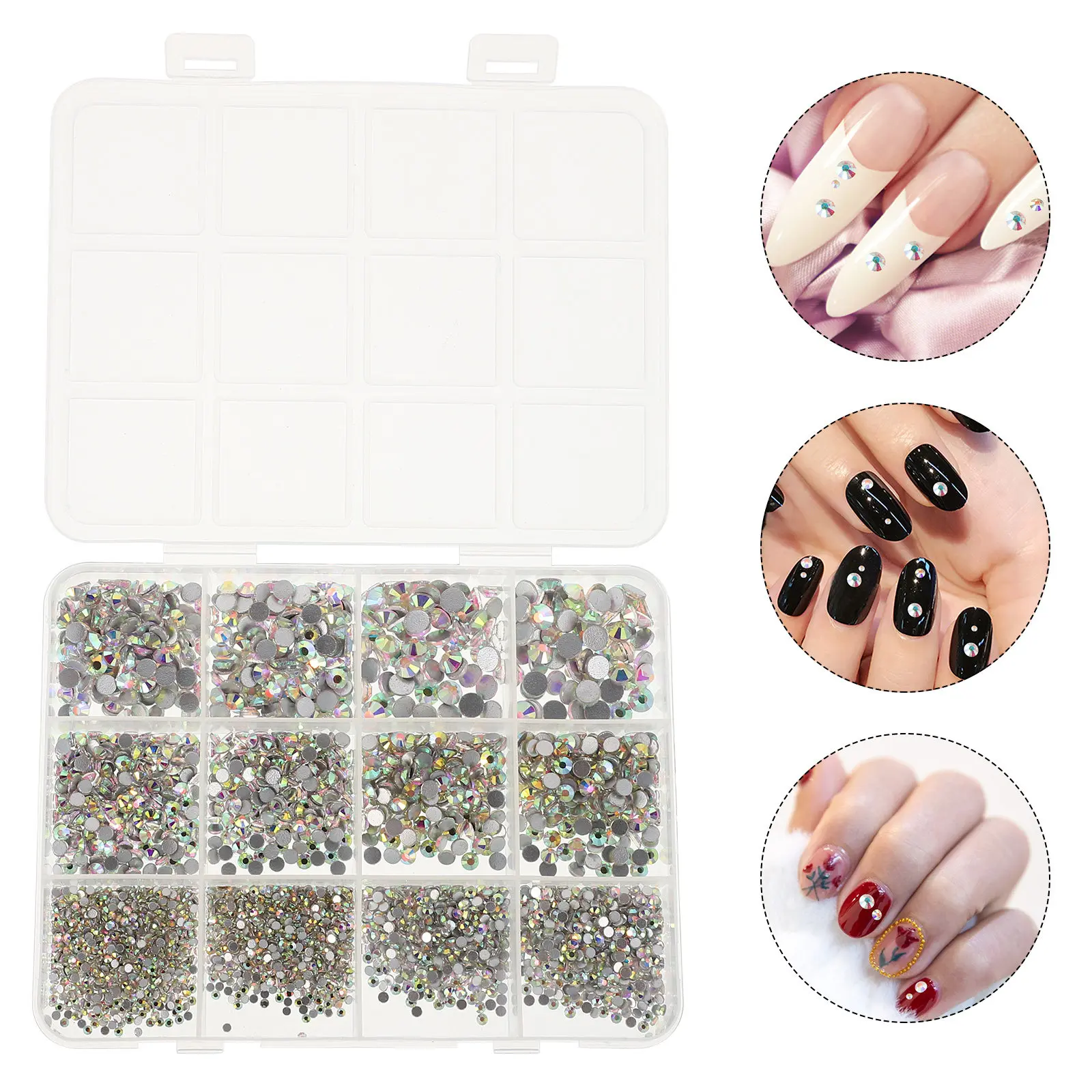 

Craft Gems for Makeup Diy Diamonds Beads Flatback Rhinestones Crafting Crystals Crafts Nail Art Glitter