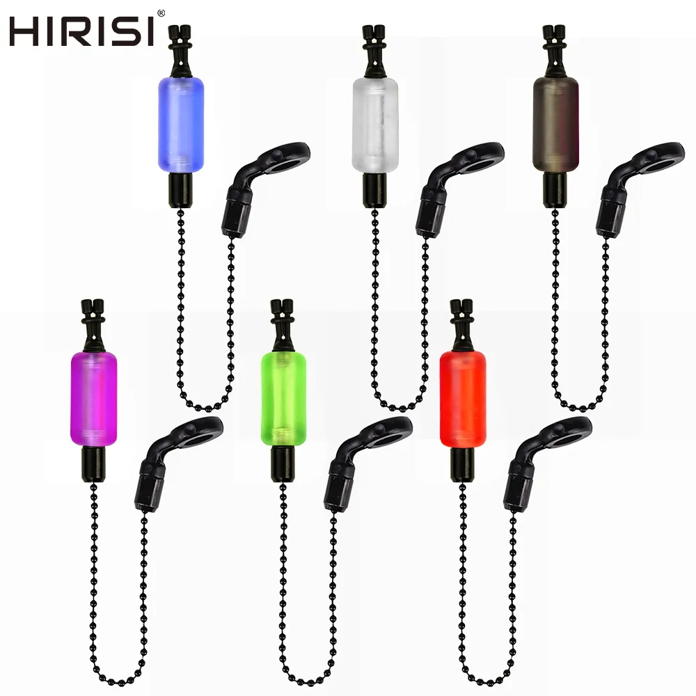 Hirisi 2pcs Fishing Swinger Bite Indicators 6 Colors Removable Tubes Fluorescent Ready Durable Plastic Carp Fishing Accessories