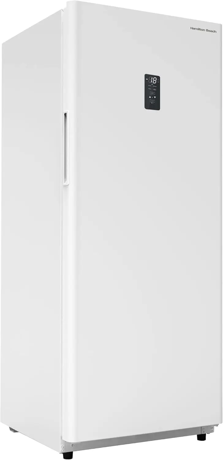 Beach HZ4941 14 cu ft Upright Convertible Fridge/Freezer-Frost Free-Reversible Door-Removable Glass Shelves-LED Interior Light,