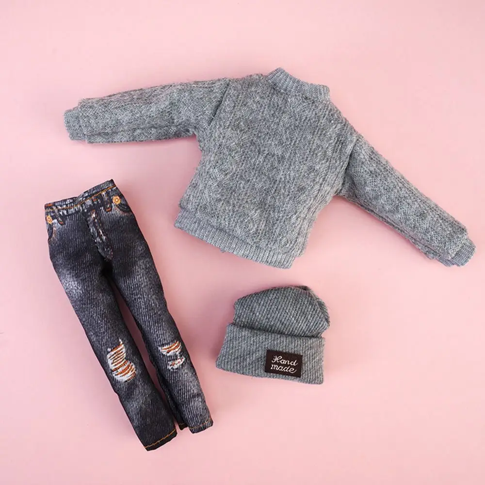 1 Set 30cm  Accessories DIY Casual Wear Hats Dolls Pants Winter Wear Sweaters Girl Clothes - view 4