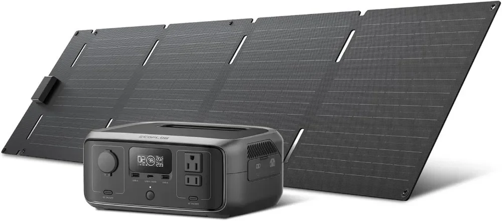 

Portable Power Station , 245Wh LiFePO4 Battery Power Station,1Hr Fast Charging Solar Generator for Outdoor/Camping/Home Use