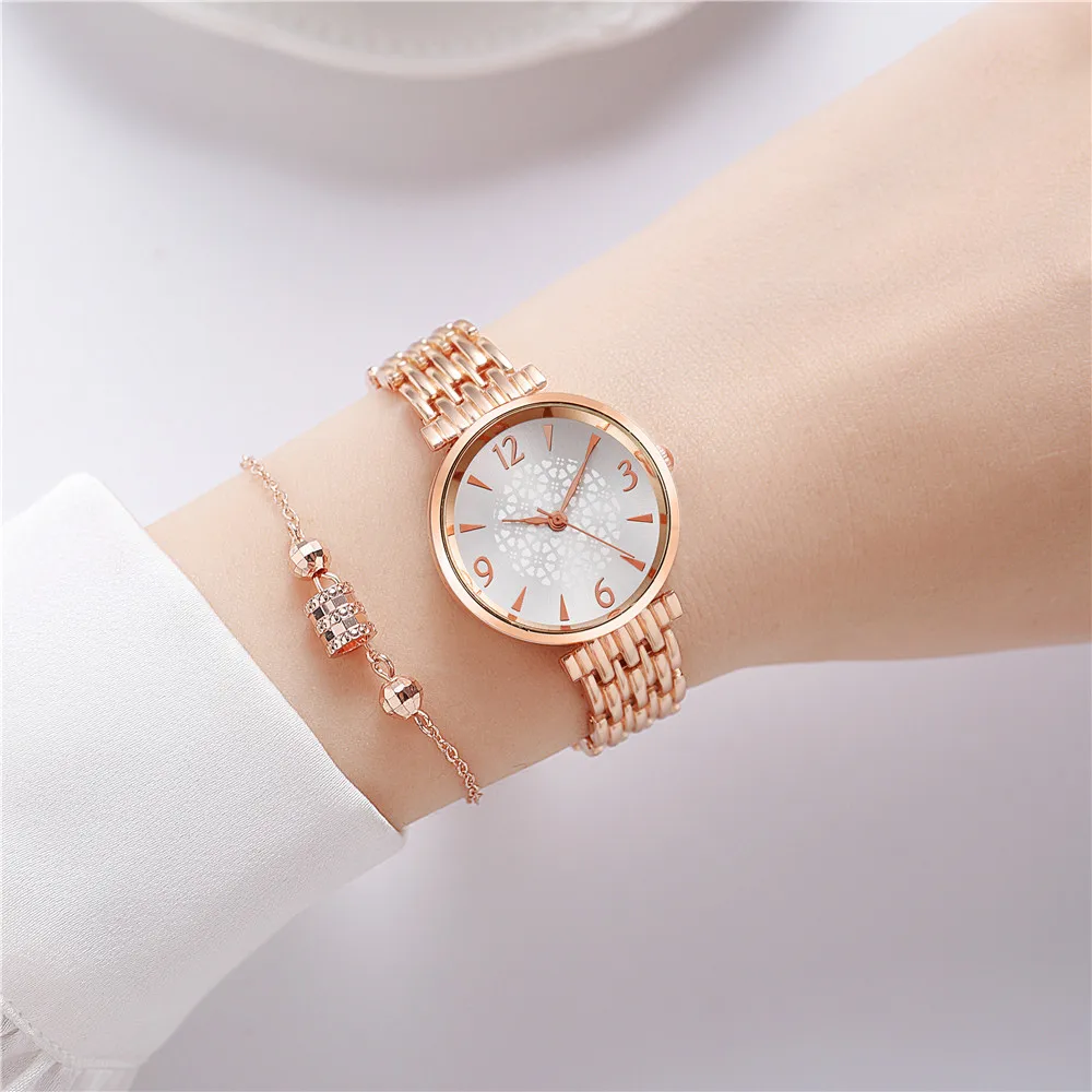 fashion simple women steel quartz dress watch