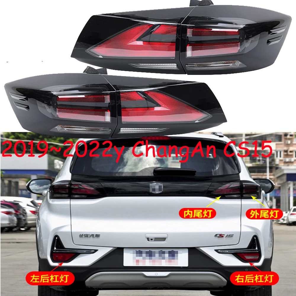 1pcs car accessories bumper Chang An tail light for changAn CS15 taillight Taillamp 2019~2023y ChangAn cs15 fog lamp