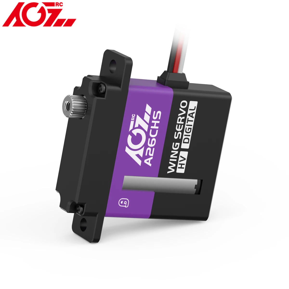 Agf a26chs 26g hv alto torque 10kg mini servo digital fino para aeronaves finas planador asas rc carro robô barco helicóptero avião