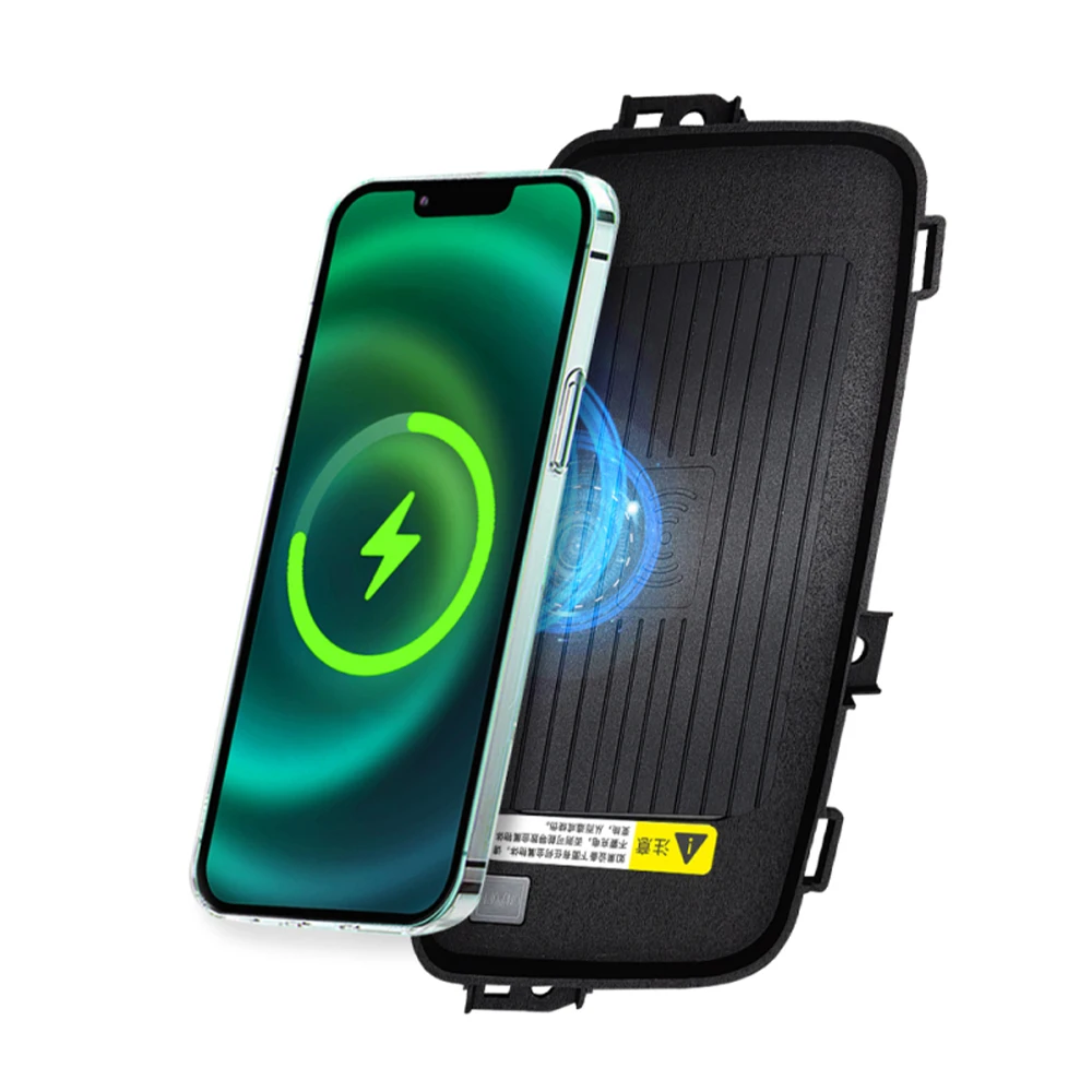 Car Wireless Mobile Phone Charger Center Console Storage QI 18W iPhone fast charge for GAC Aion ES S Plus 2021-2025 - Image 4