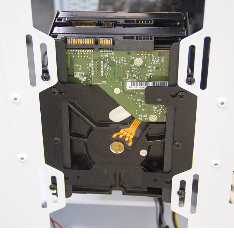 Posizione della ventola da 12 cm a staffa di trasferimento del disco rigido meccanico da 3,5 pollici ventola del telaio a rack per staffa adattatore HDD