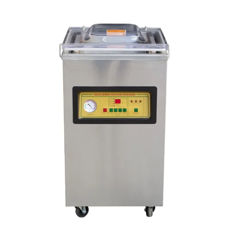 Single-chamber automatic vacuum packaging machine, wet and dry food inflatable packaging machine, plastic bag vacuum sealing