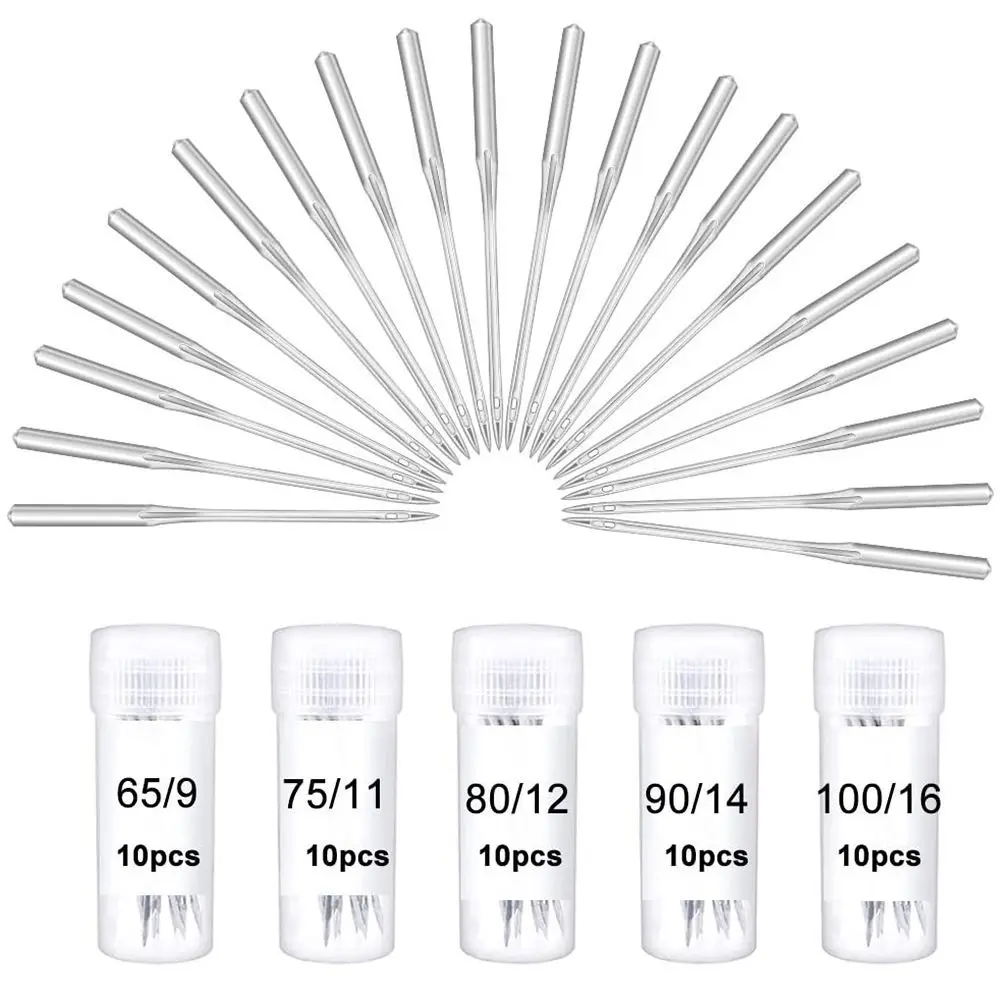 10Pcs/Box DIY Threading Handcraft Sewing Machine Needle Household Sew Accessories Stainless Steel