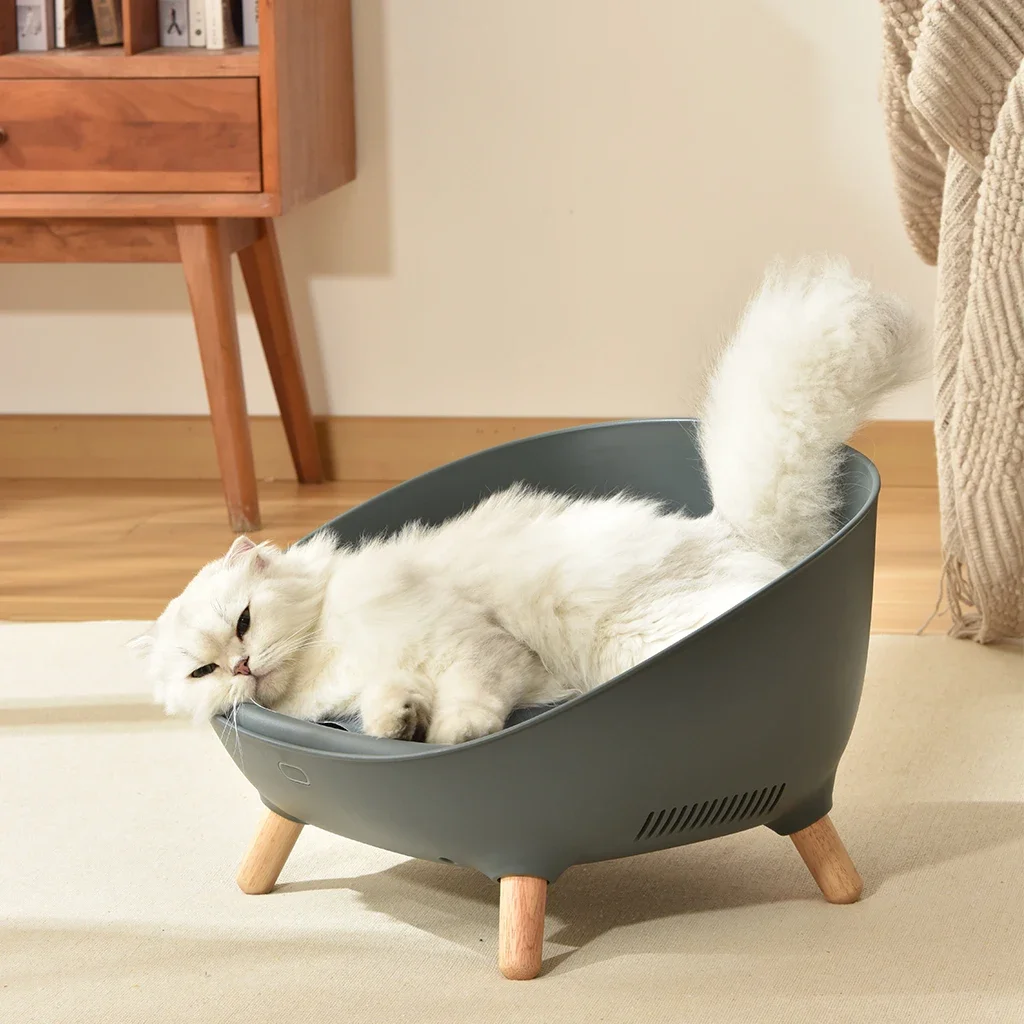 Cozy Pet Bed Cute Cat Furniture WiFi Smart Climate-Controlled  With Cooling & Heating, App Remote Manage