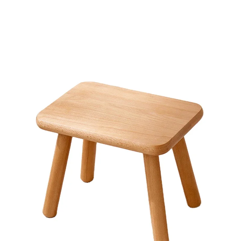 with Non-Slip Feet Doorway Shoe Changing Stool for  Kitchen Garden Foot Rest  Wood Step Solid Hard Seat Kids Small Short Stool