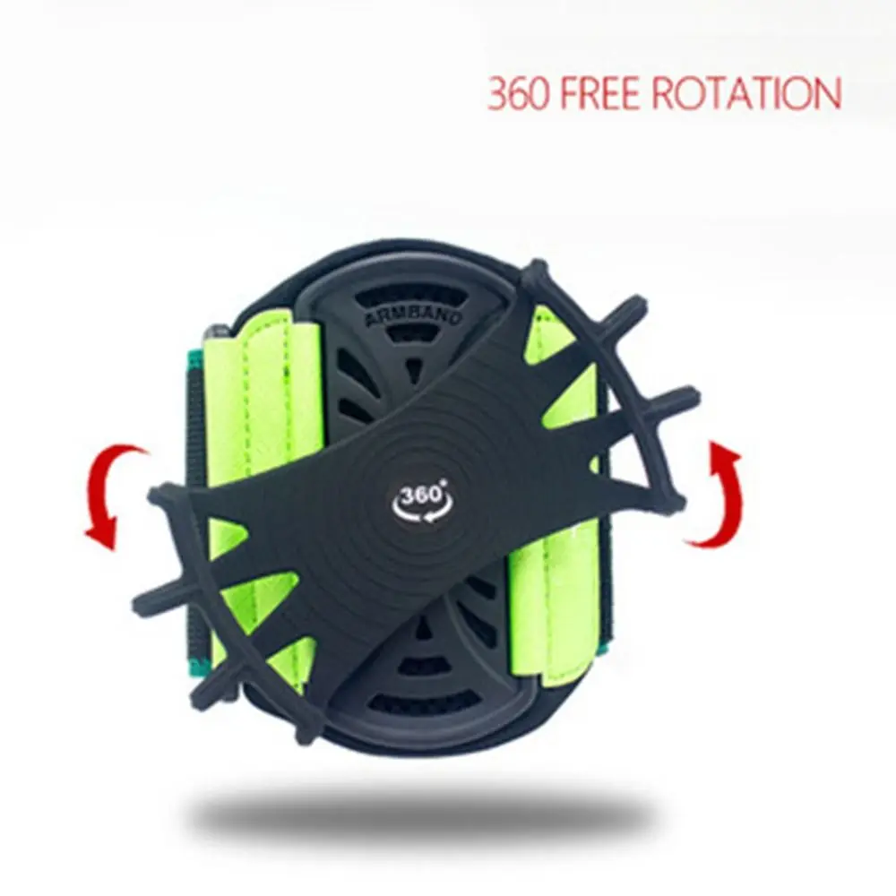 

Reflective Cell Phone Holder Adjustable Detachable Phone Armband 360° Rotatable Mobile Phone Wristband Strap