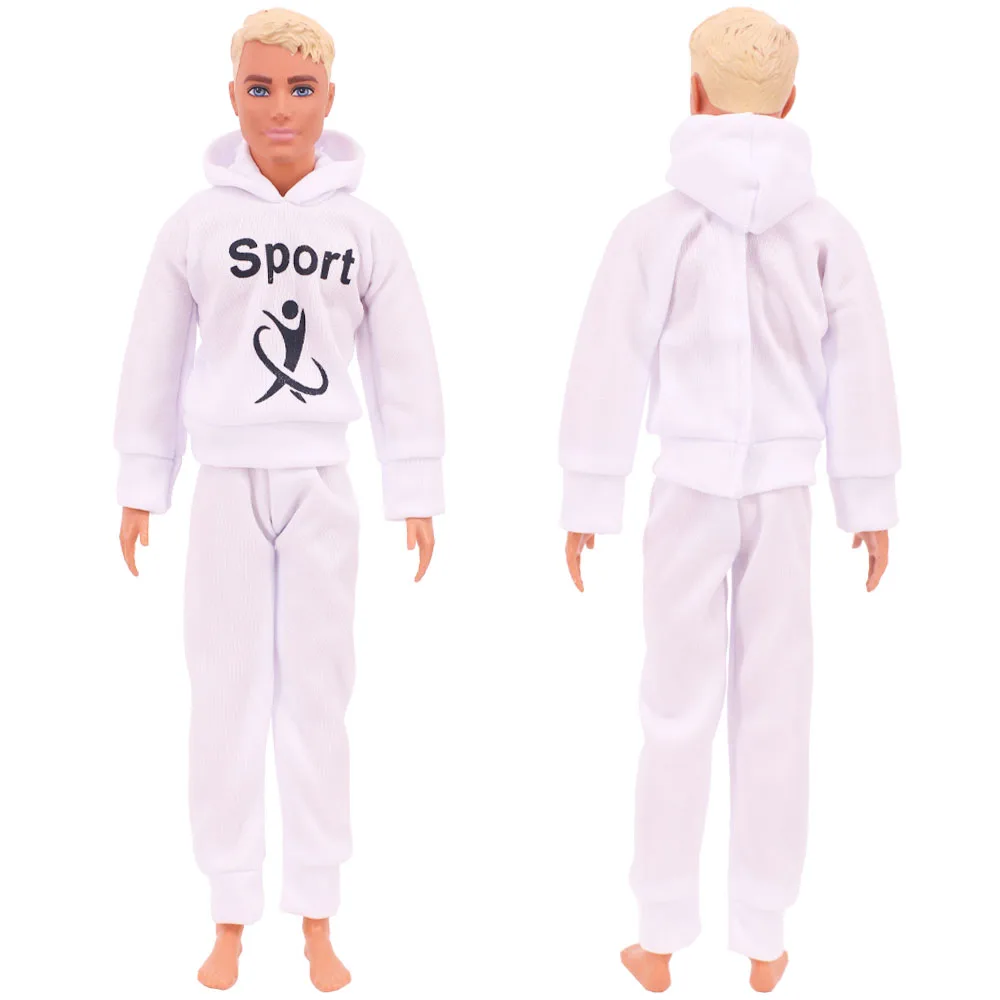 Handmade Ken Doll Clothes T-shirt + Trousers For Barbie Dress Accessories Fashion Daily Clothing Toys For Gils Birthday Gift