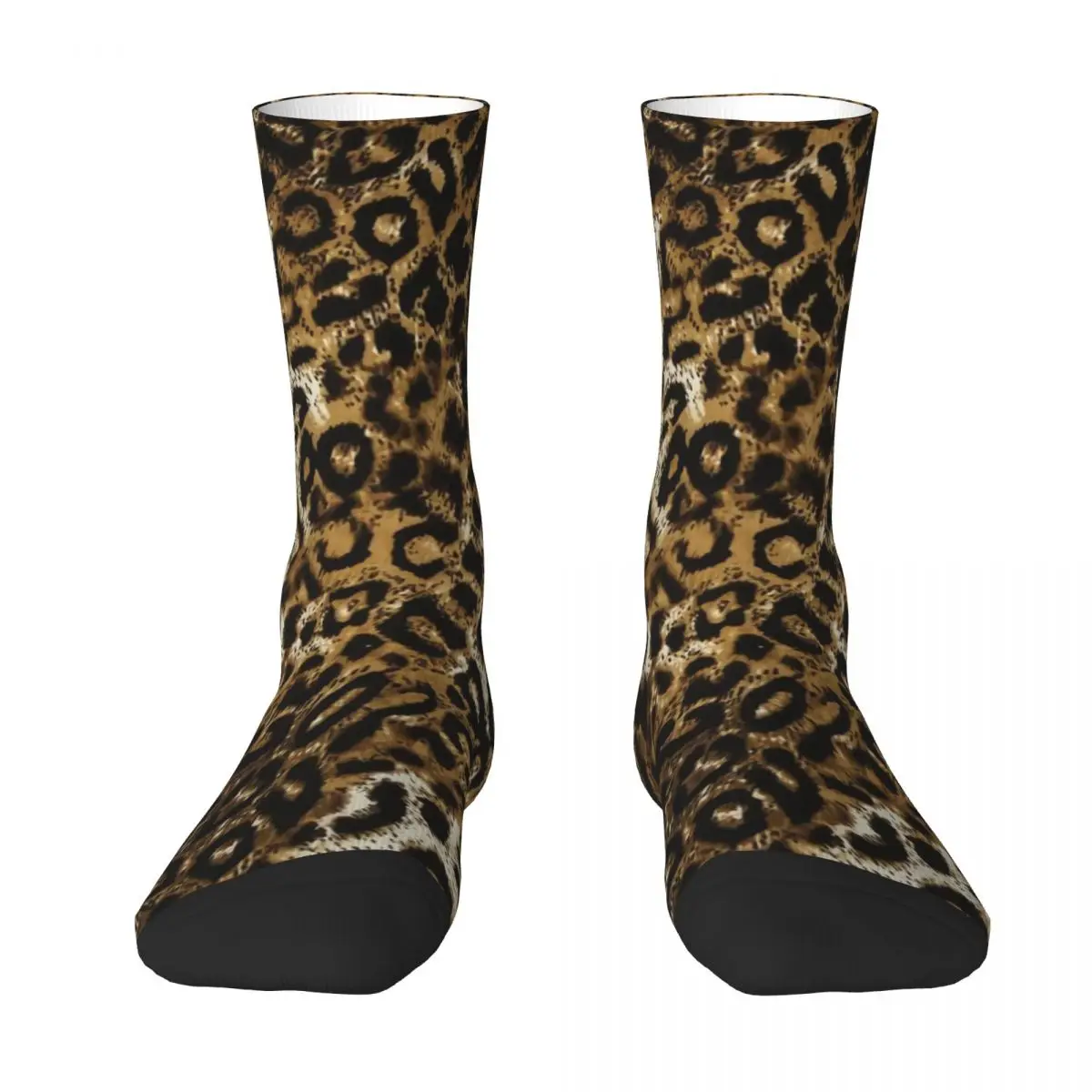 Gold Leopard Stockings Classic Animal Print Design Vintage Socks Spring Non Slip Socks Girls Skateboard High Quality Socks