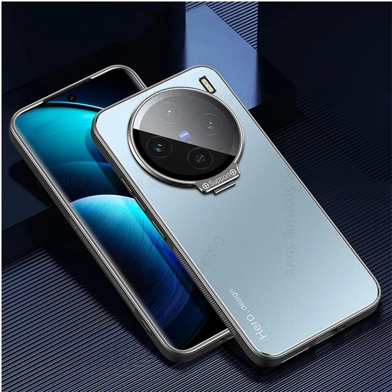 

For Vivo X300 Ultra For Magsafe Magnetic Magsafing Matte Cover For vivo X300s X200S X90 Pro X100 Ultra Flip Lens Kickstand Case
