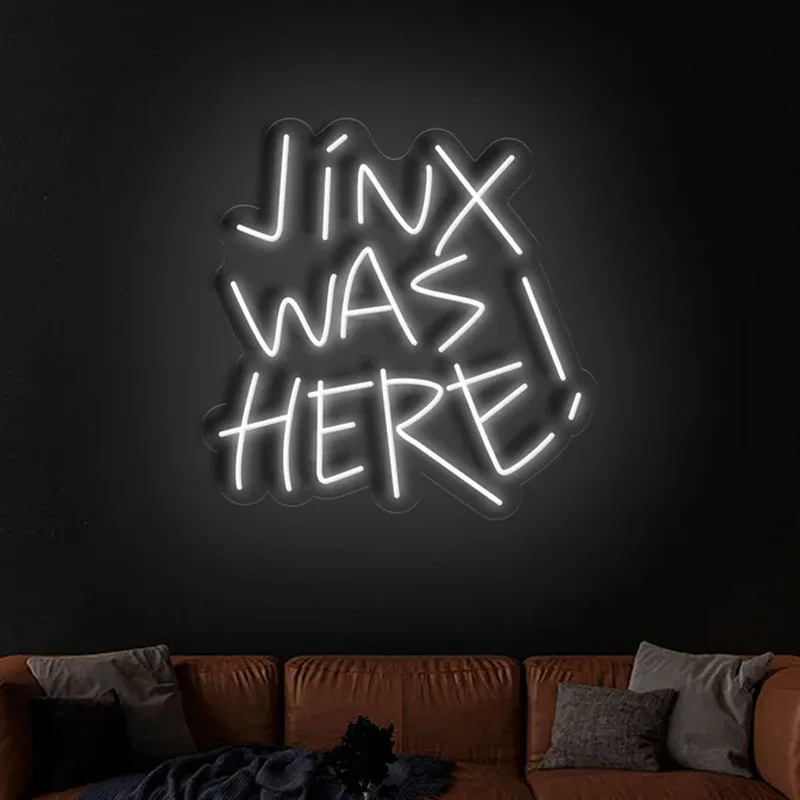 Jinx Was Here Arcane - LED Neon Sign, cartoon Neon Sign, cartoon Character, Neon Game Zone,cartoon led sign,cartoon light sign,