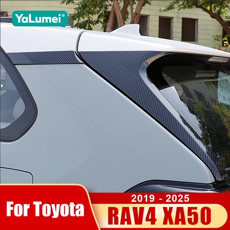 Für Toyota RAV4 2019 2020 2021 2022 2023 2024 2025 XA50 Hybrid Auto Fensterleisten-Spoiler Heckdachflügel Seitenkanten-Zubehör