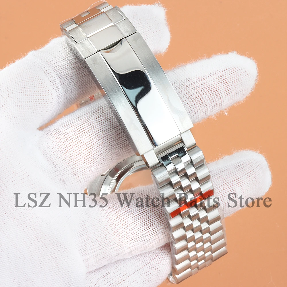 40 مللي متر حافظة الياقوت الزجاج الفولاذ المقاوم للصدأ اليوبيل حزام 28.5 مللي متر الطلب الأيدي الأزرق مضيئة صالح يخت ماستر NH35 NH36 NH38 حركة