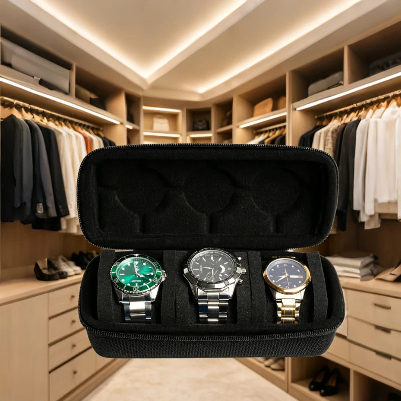 1pc 高級 3 スロット時計トラベルケース、時計収納ボック - Luxury Bags Dropshipping のレビューと価格