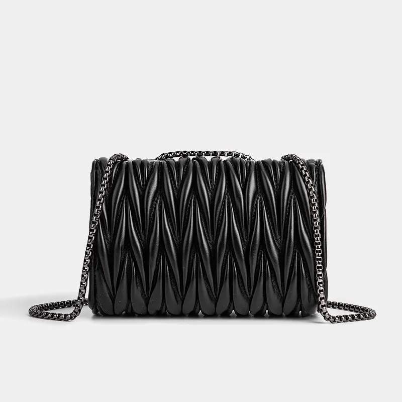 Lingge bag, chain bag, single shoulder bag, diagonal cross style crossbody bag for women