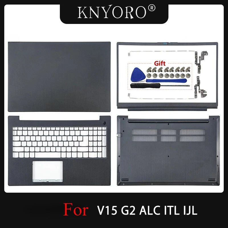 لينوفو V15 G2 ALC ITL IJL شاشة الغطاء الخلفي الحافة راحة اليد العلوي السفلي قذيفة الغطاء العلوي الإطار 5CB1B96445 5CB1B9644