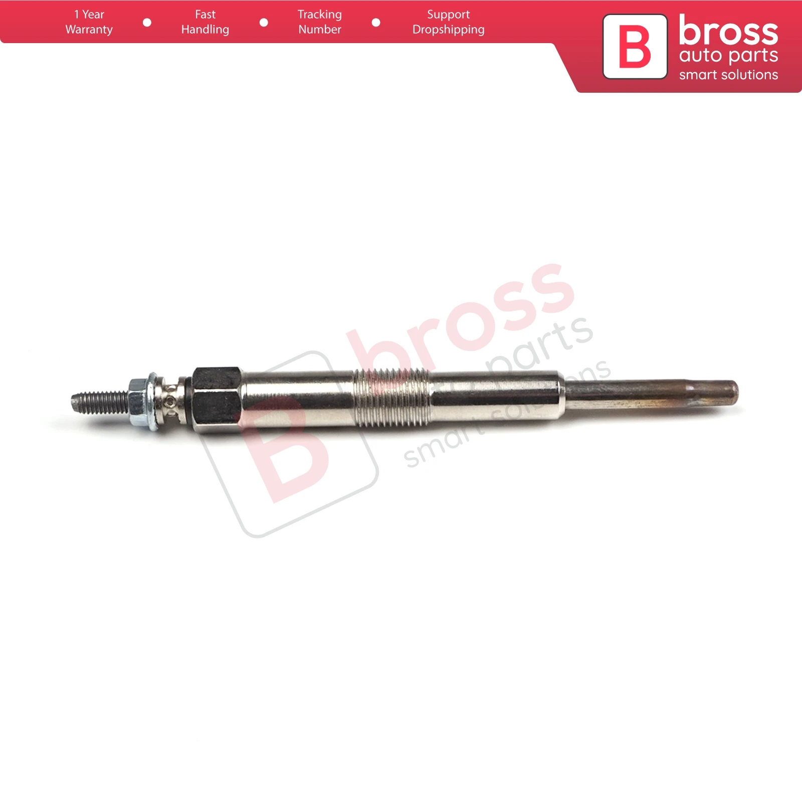 Bross Auto Parts BGP59 1 Piece Heater Glow Plugs GX102, 0100 226422 for Kia Hyundai 1.5-2.0-2.9 CRDI Fast Shipment Free Shipment