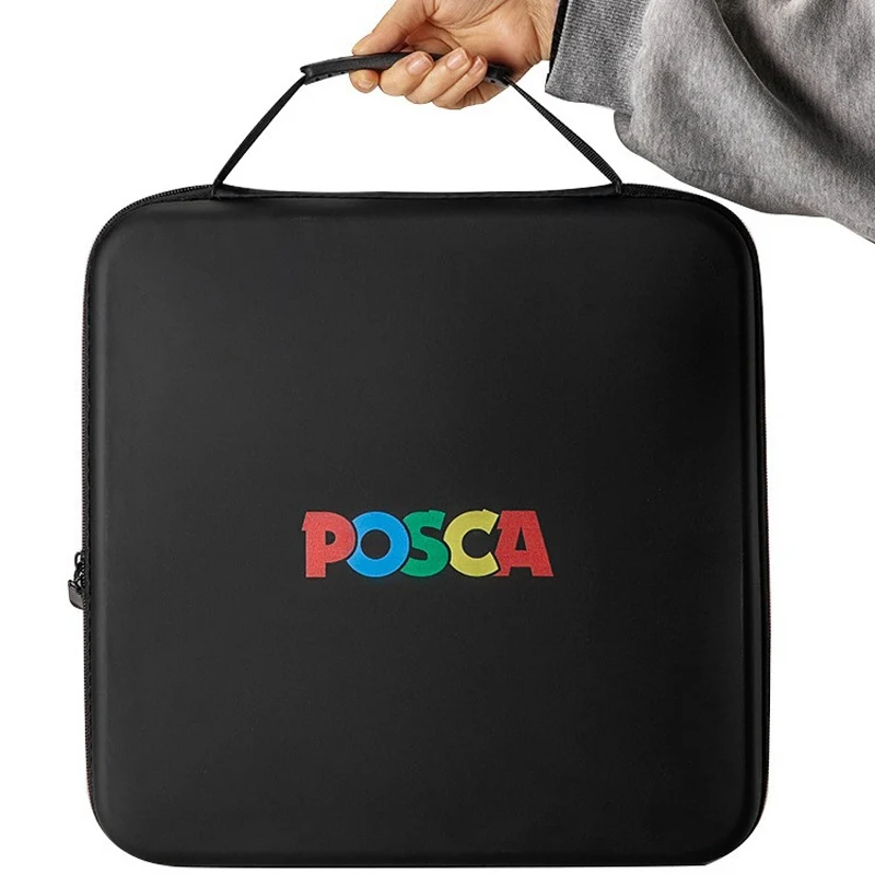 POSCA Pen Case Carrying Bag 24/36/48/72 Slots Portable Art Paint Markers Storage for Uni PC-1M/3M/5M/8K/17K School Supplies