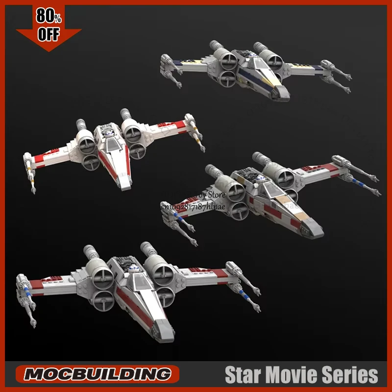 UCS Star Movie MOC Building Block Wing Fighter T-65 Technology Bricks DIY Assembly Collection Display Model Toys Xmas Gifts