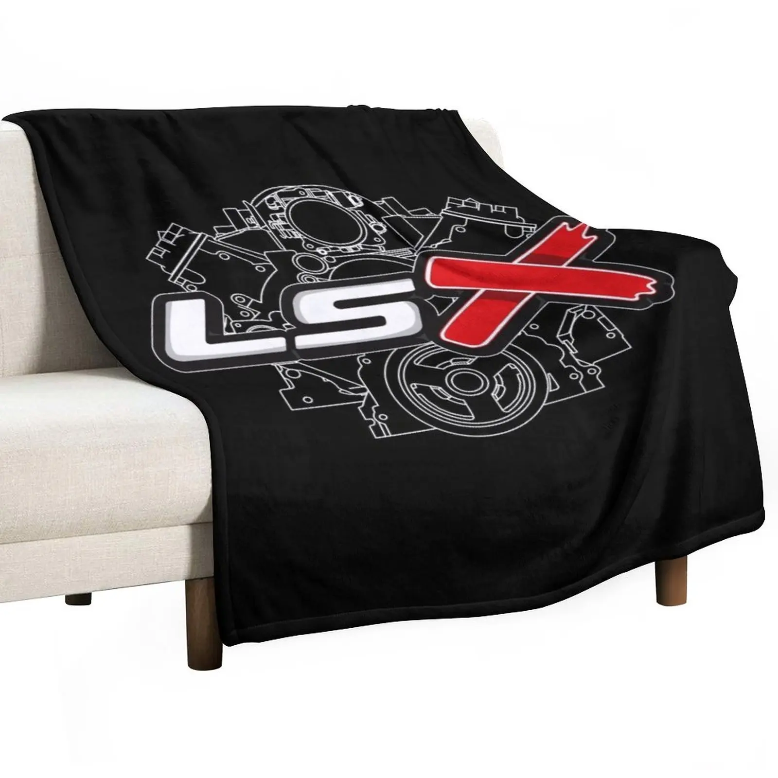 LSX engines are the best! Throw Blanket Cute Plaid Flannels Blankets