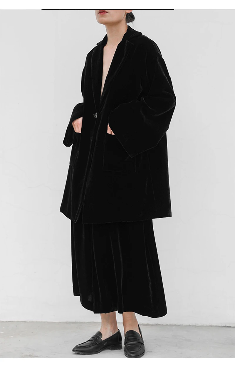 Mulberry Silk Velvet Lady's Light Suit Exudes Fashionable and Elegant Charm. loose, Large-sized Plump Girl's Coat Comfortable