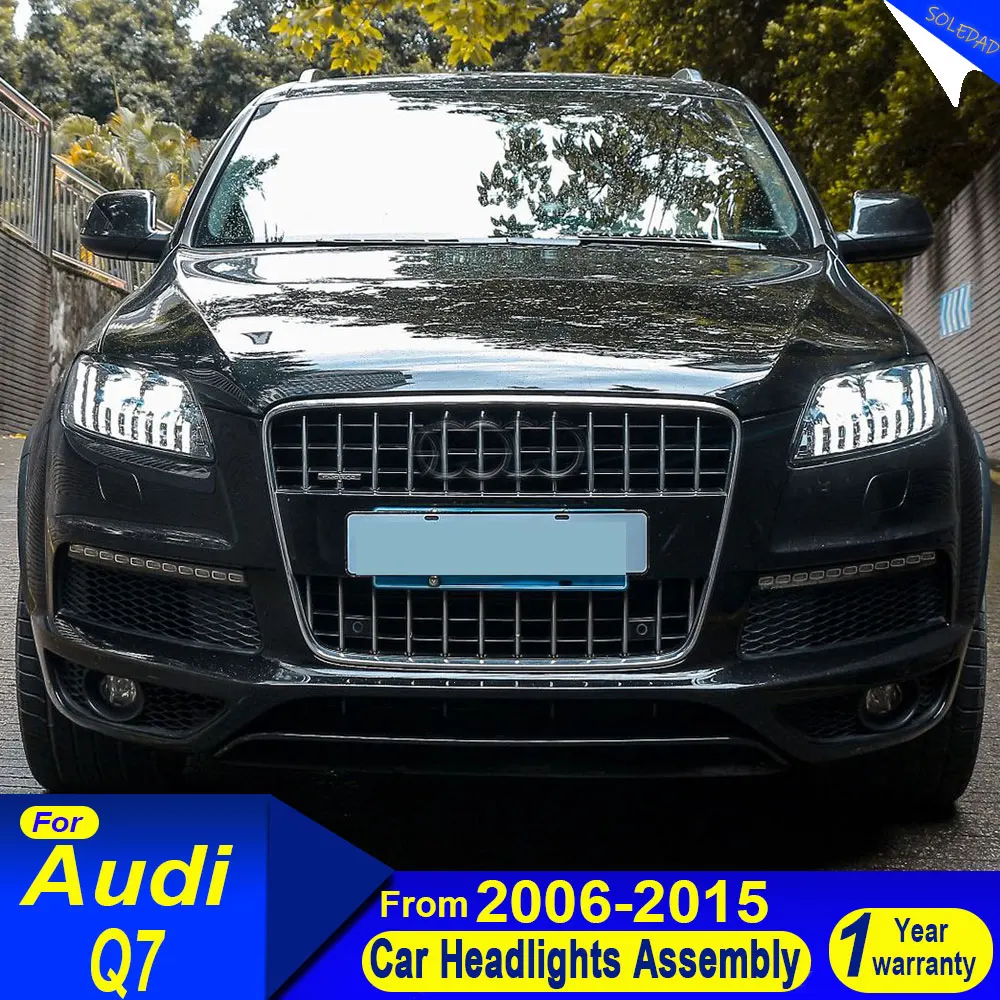 

Car Headlights For Audi Q7 2006-2015 Upgrade Style Headlights Full LED DRL Lamp Headlamps Assembly Turn signal Plug and play