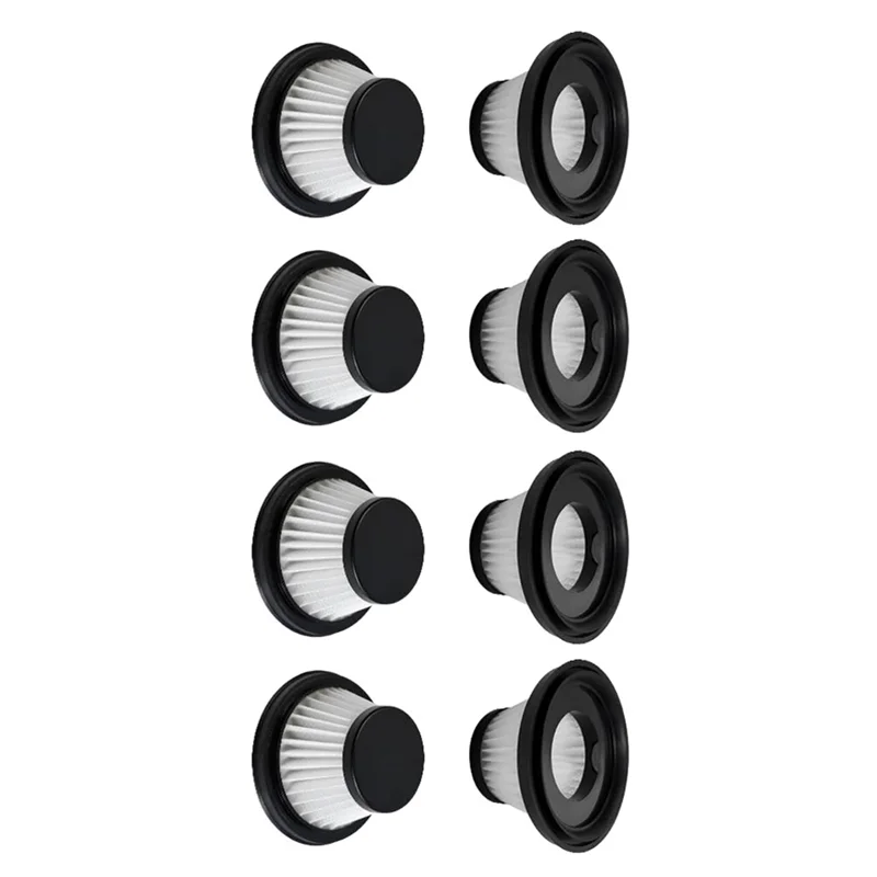 KEOL-コンパクト交換用真空フィルター、ダックコードレス掃除機用、馬力用、ダック掃除機用、8個パック