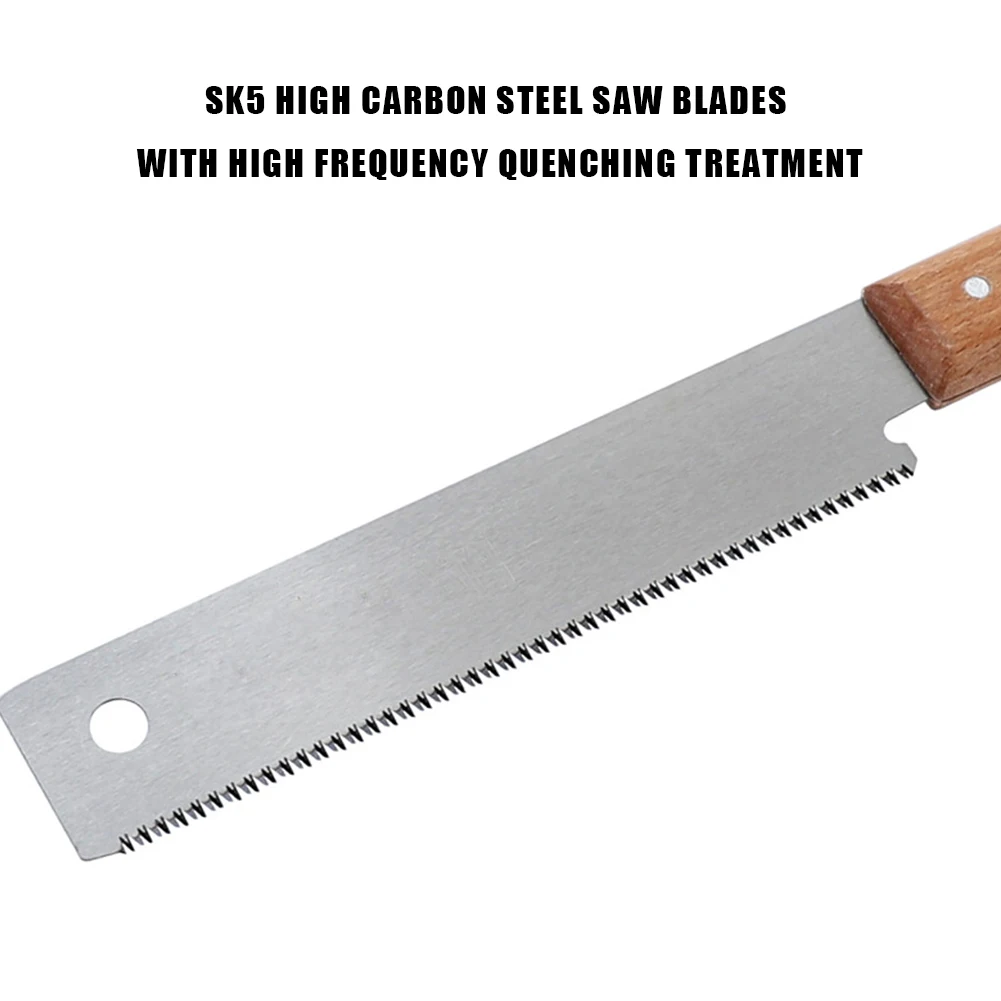 

12-дюймовая маленькая ручная пила SK-5, садовые секаторы из высокоуглеродистой стали, одногранная пила, удобная ручка для домашних столярных работ