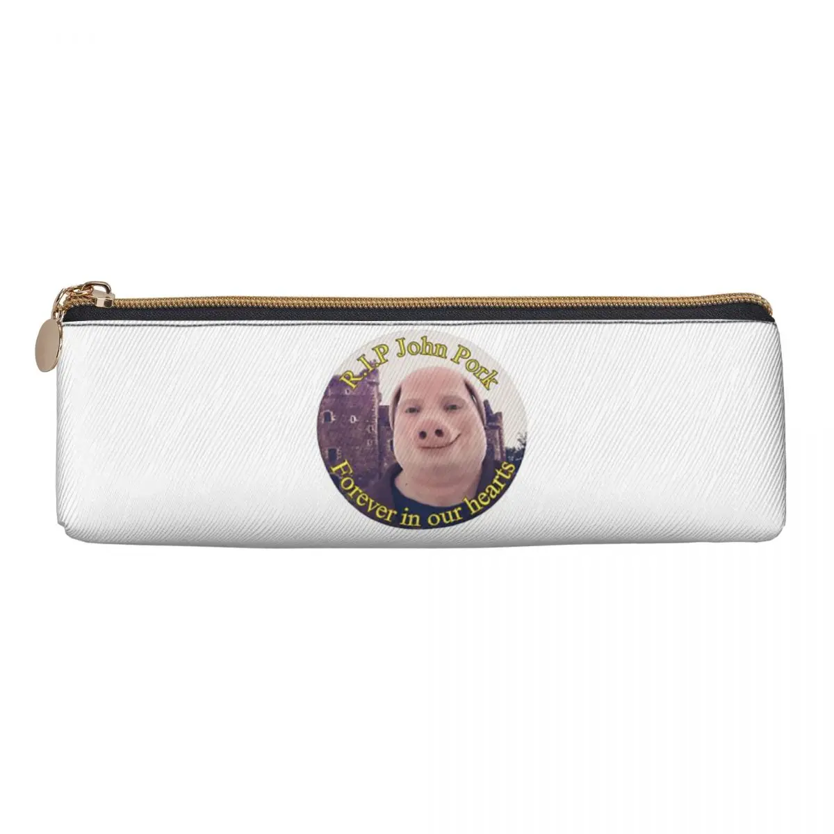 Estuche para lápices RIP John Pork, portalápices, almacenamiento, suministros de papelería, caja para bolígrafos, bolsa para lápices para niños y niñas, escuela
