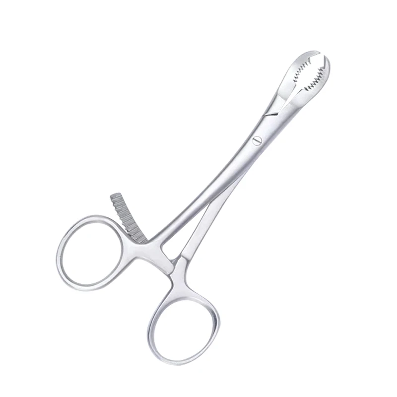 

Bone Holding Forceps Point Reset Forceps Toothed with Tip Orthopedic Instrument 14cm pet