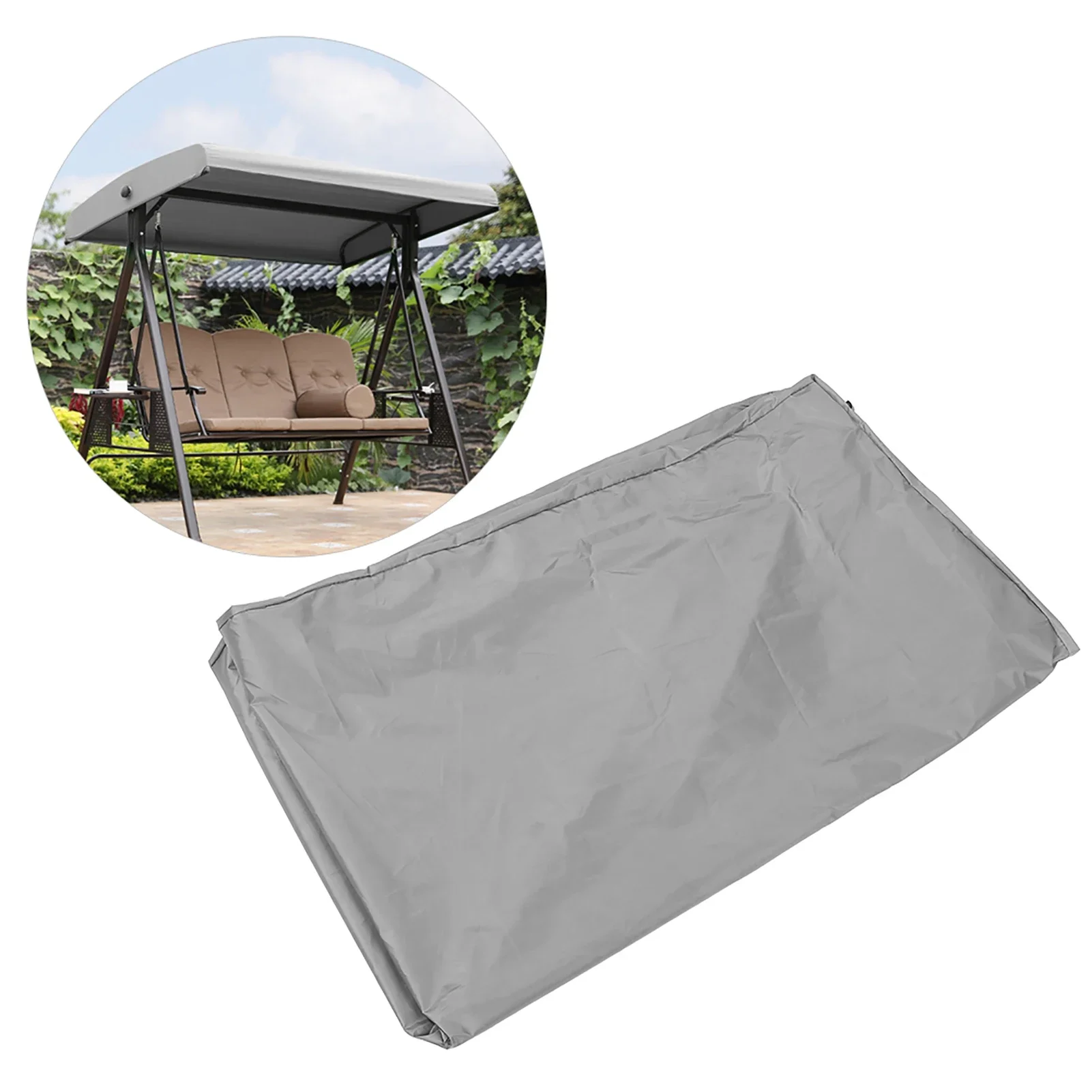 

Outdoor Garden Swing Canopy Waterproof Dust Proof Swing Accessory Outdoor Courtyard Canvas tarp