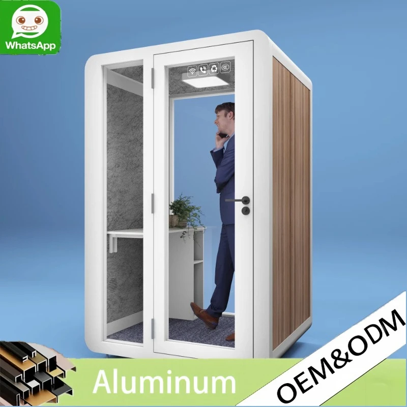 Any Size Custom High Quality Indoor Portable Soundproof Office Pod Silent Privacy Stable Easy Install Meeting Work Booth