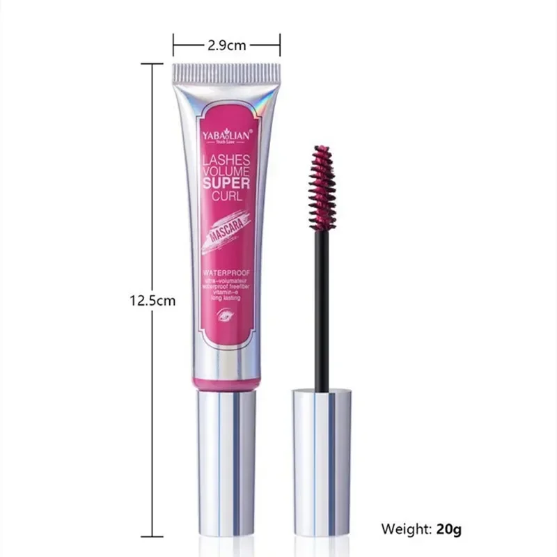 5D Volume Mascara Quick Dry Curling Lengthen Long Eyelash Colorful Silk Extensions Cream Lasting Styling Waterproof  Blue Purple