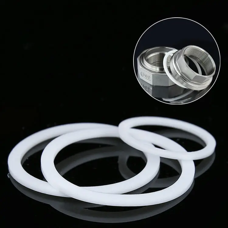 10pcs PTFE Flat Washers 45mmx35mmx2mm - White Teflon Gasket Seal Rings