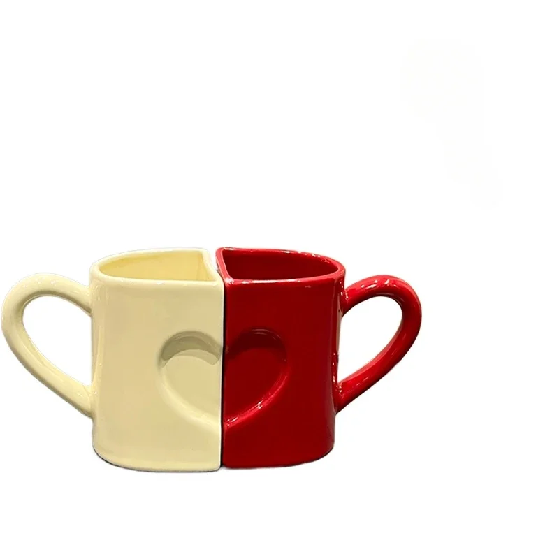

*Love Building Block Couple Cup Pair Cup High Value Mug Ceramic Water Cup Household