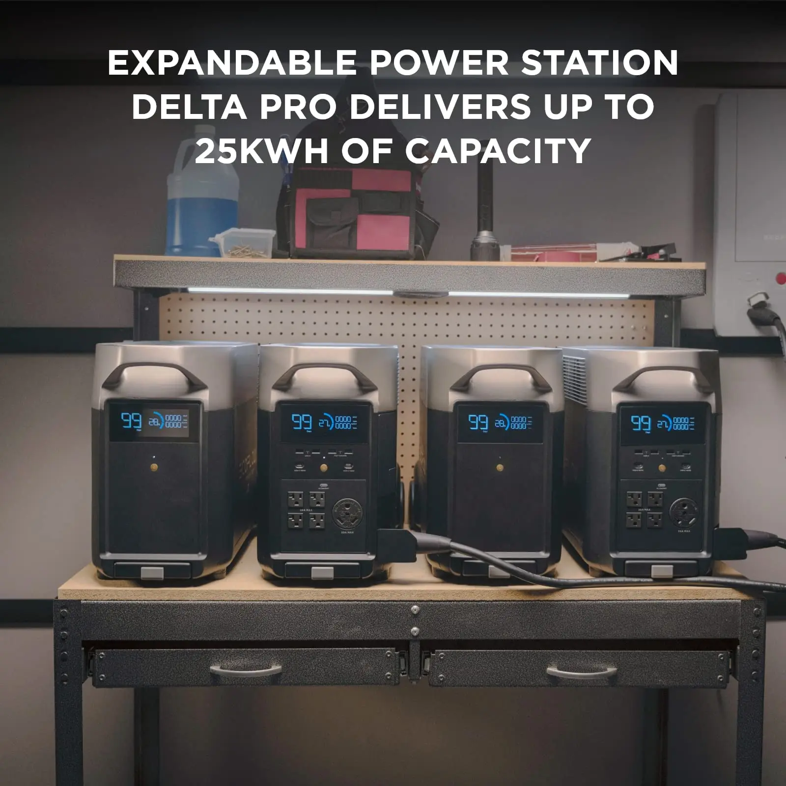 High-Efficiency Deltapro3600W/3600Wh Solar Portable Power Stations Vehicle Home Energy Storage System Pure Sine Wave MPPT Car