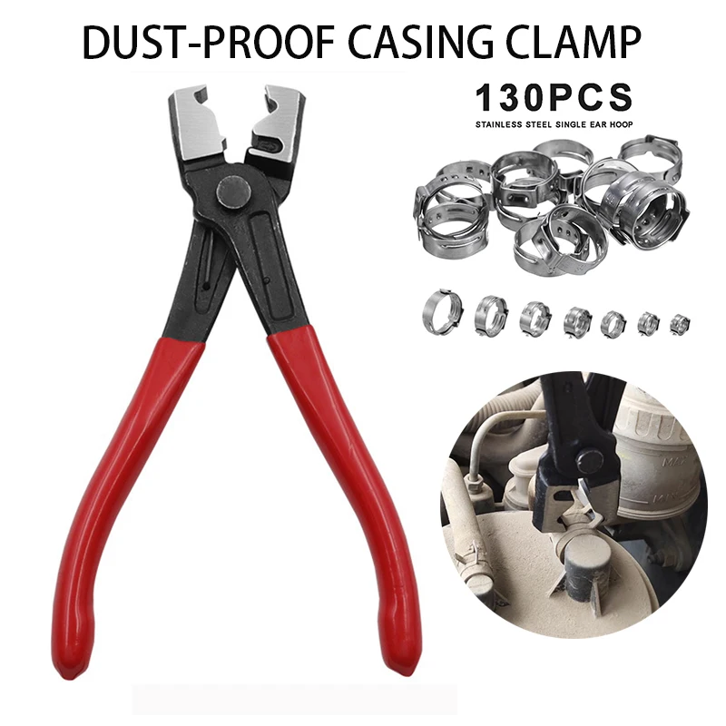 

130 шт., набор зажимов для шланга из нержавеющей стали