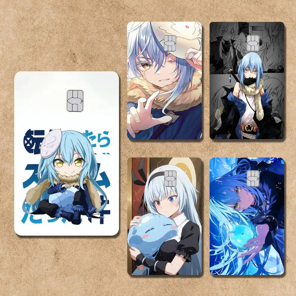 

T-Tensei Slime R-Rimuru Anime Card Stickers Credit Visa Debit Bank Charge Card Bus Metro Waterproof Sticker Decal Decoration