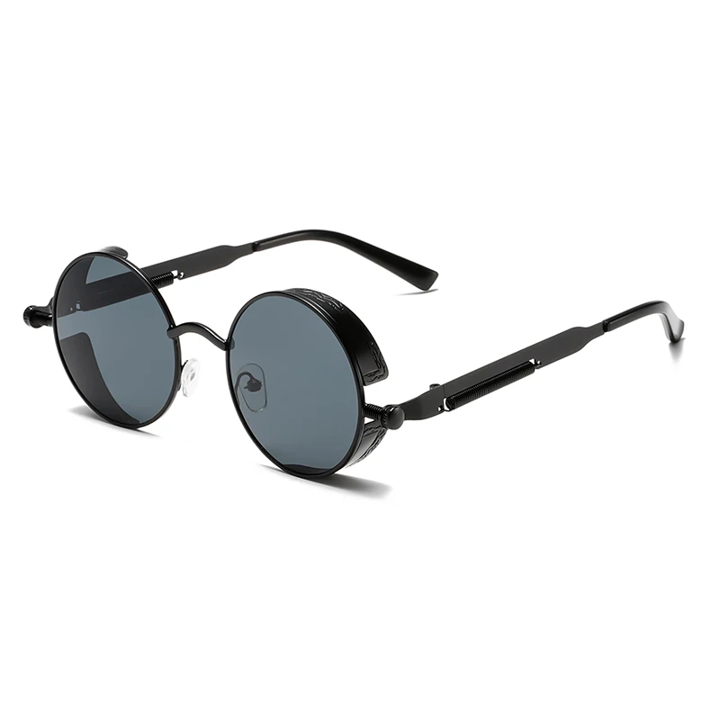 KAMMPT Runde Punk Sonnenbrille Männer Mode Vintage Multi-farbe Gradienten Sonnenbrille Trendy Klassische Luxus Marke Designer Shades – Detail 5