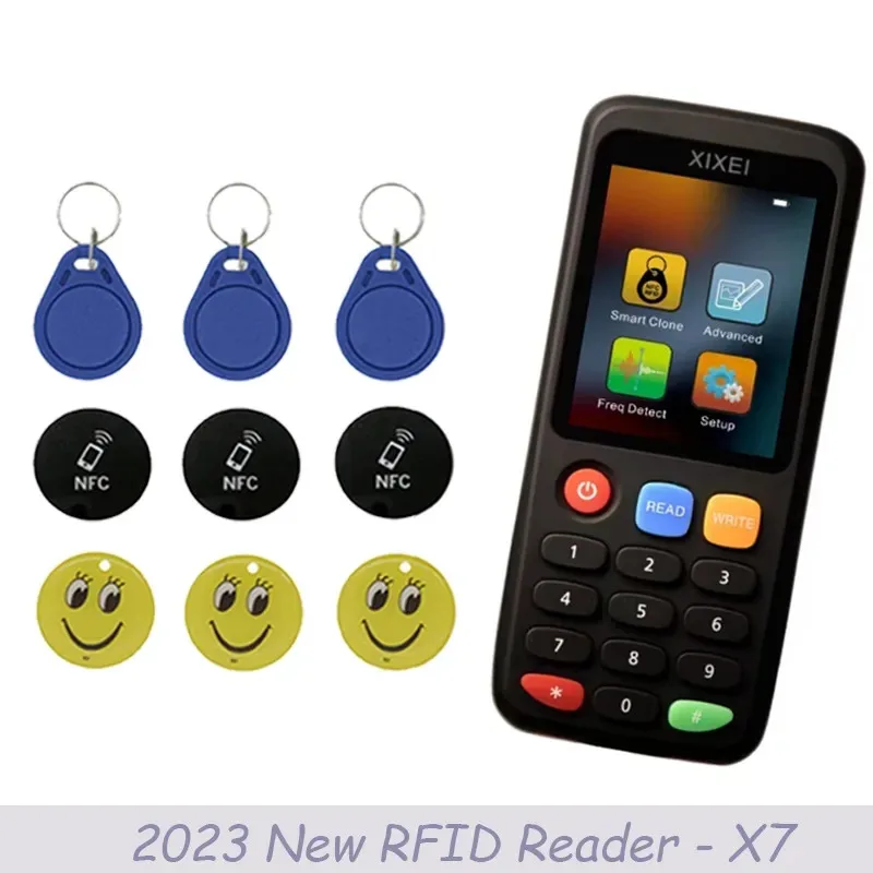 New RFID Smart Decoder Duplicator Reader X7 ID/IC 125KHz Badge Copier 13.56MHz NFC Chip Tag Clone Ntag213 215 Key Card Writer