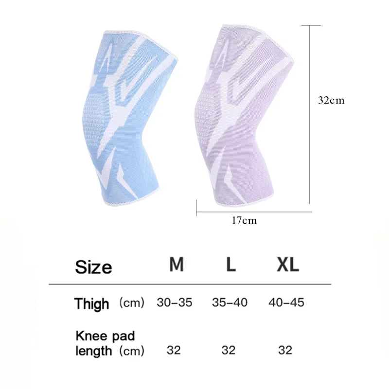 1 PC Elastic Breathable Compression Knee Support Sleeve for Basketball Running Cycling