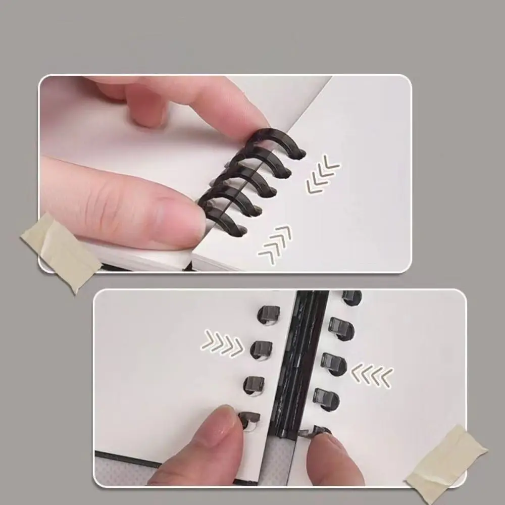 Note Pads Loose-leaf Notebook Waterproof Shell Delicate Grid Writing Paper Thick Removable Square Notebook School Supplies