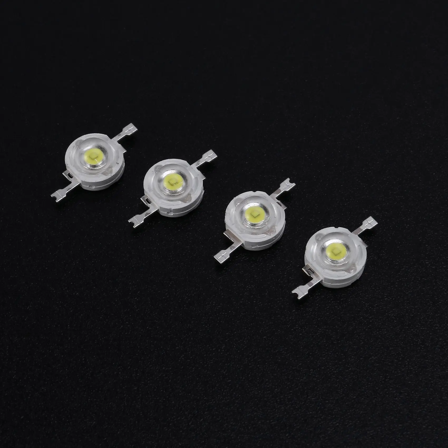 고출력 백색 LED 비즈 이미터, 2 핀, 3W, 170-190Lm, 6000K, 20 개