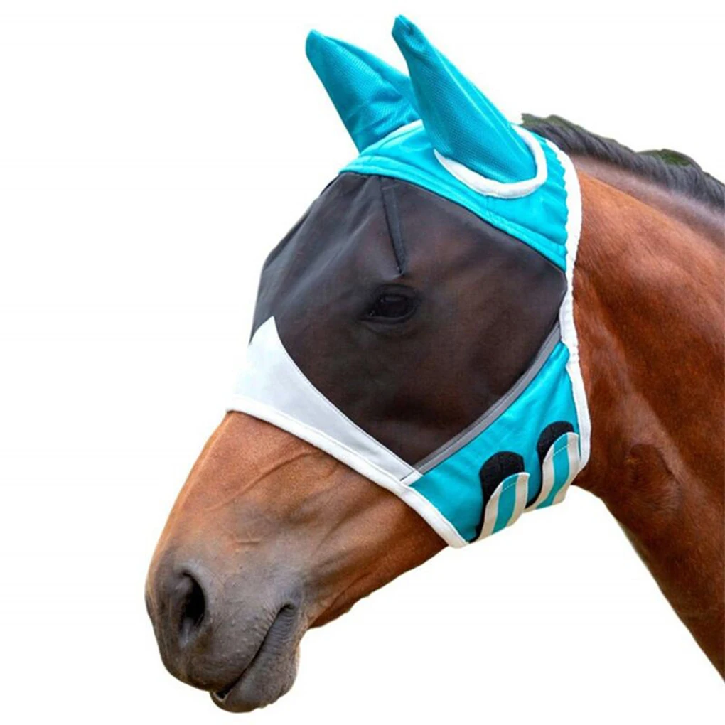 

Mesh Fly Mask For Horses Mask Anti Fly Breathable Stretch Knitted Mesh Anti Mosquito Mask For Horses