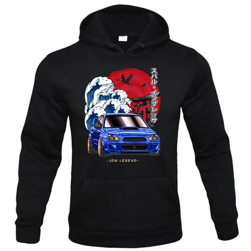 

Autumn/Winter Couple Clothing Casual Hoodie Sweater Men Female Hooded Pullover Street Sweatshirt Print Car Pattern Hoodie Tops